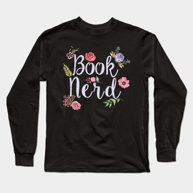 Book Nerd Reverse Long Sleeve T-Shirt by rainilyahead